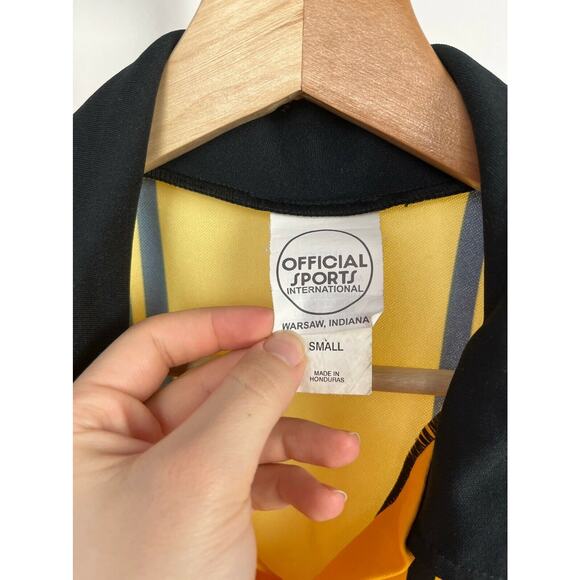 Assistant Referee Jersey Striped Yellow S Official Sports US Soccer Federation - Picture 3 of 8